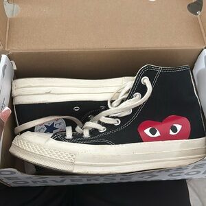 Comme des Garcons converse in black